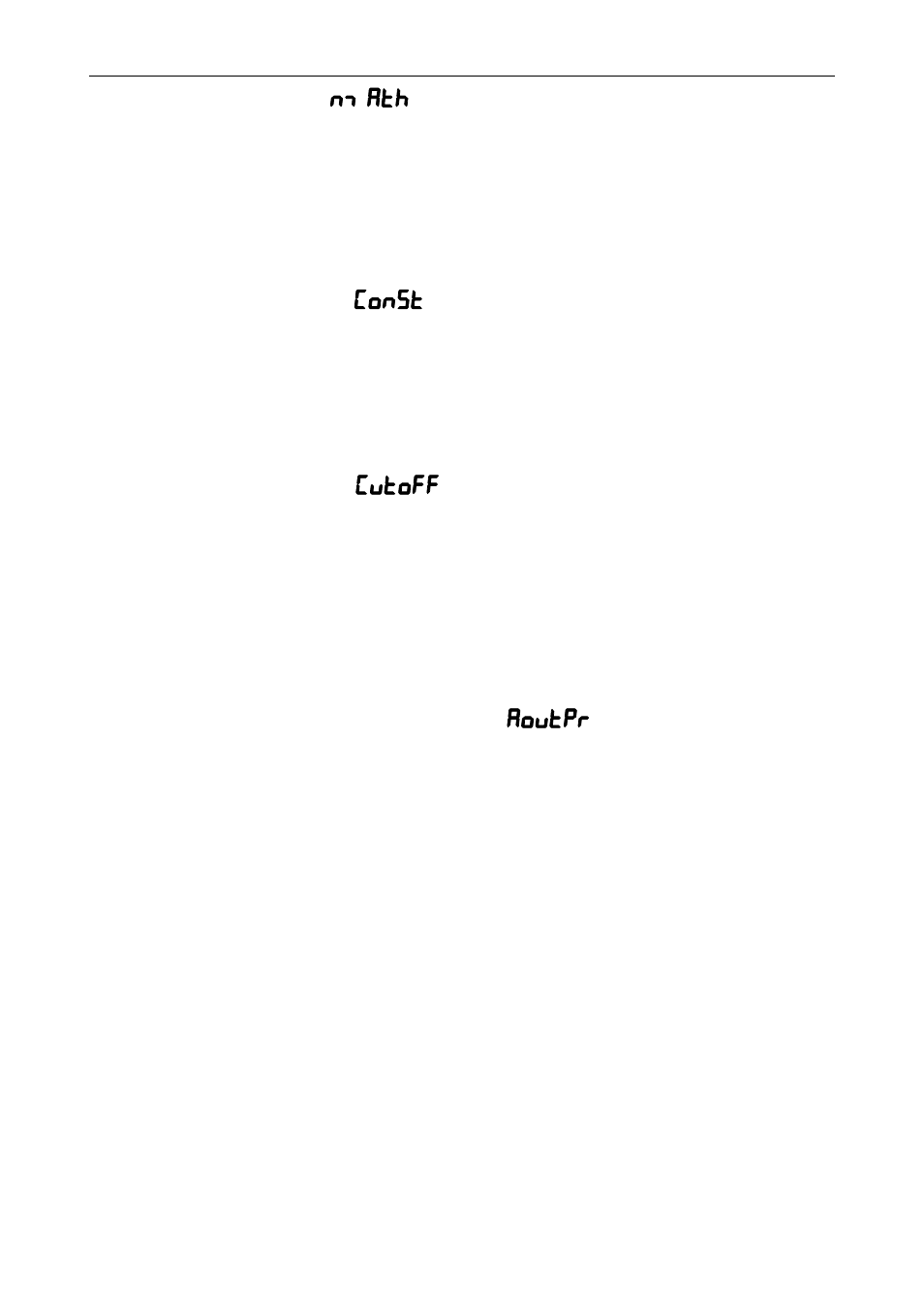 Math function (math), Math constants (const), Low-flow cutoff (cutoff) | Analog output programming (aoutpr) | Precision Digital PD6400 User Manual | Page 72 / 96