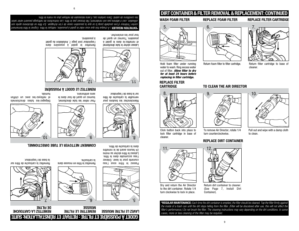 Dirt Devil 1-113225-000 User Manual | Page 9 / 18