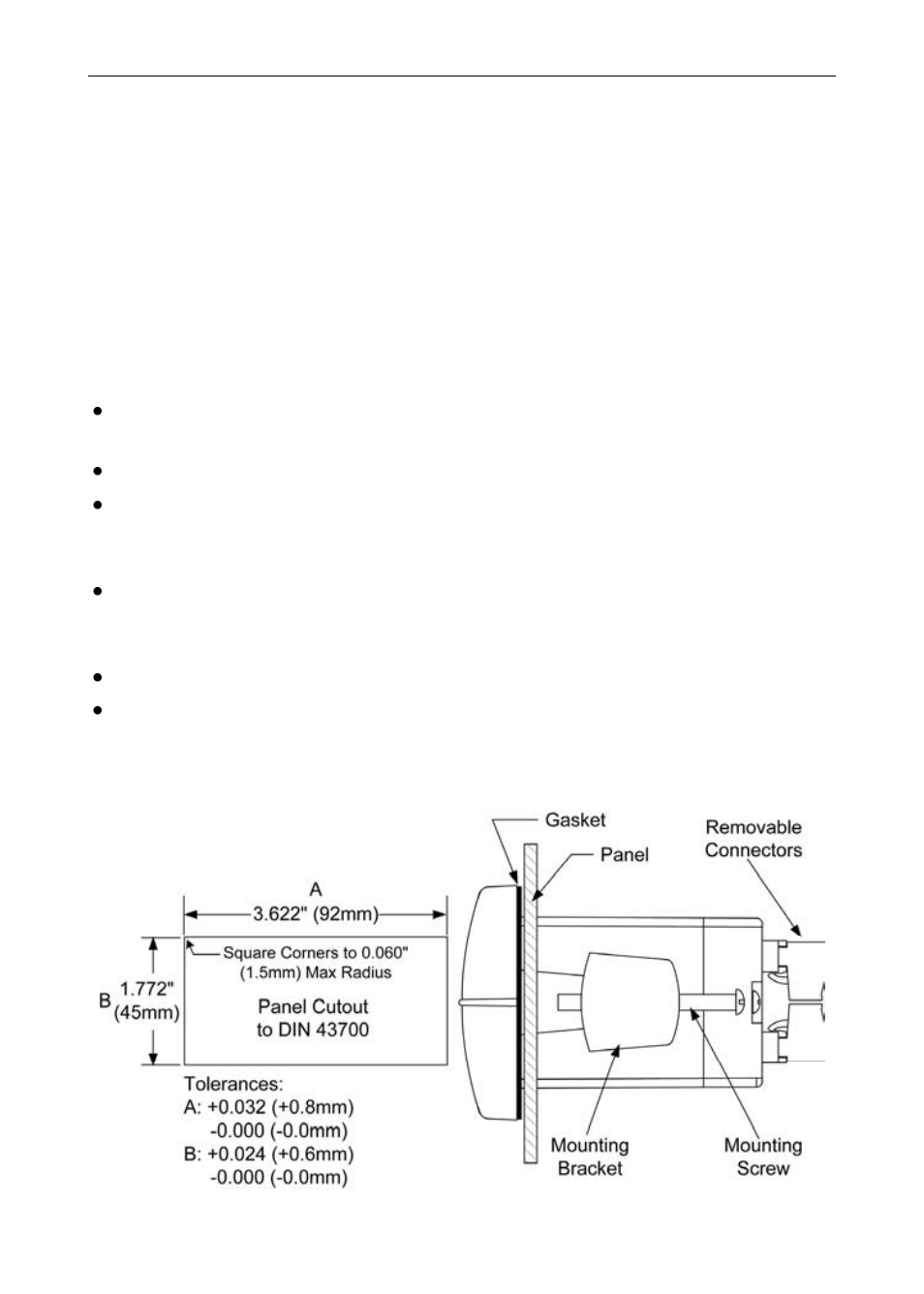 Installation, Unpacking, Panel mounting | Precision Digital PD865 User Manual | Page 14 / 84