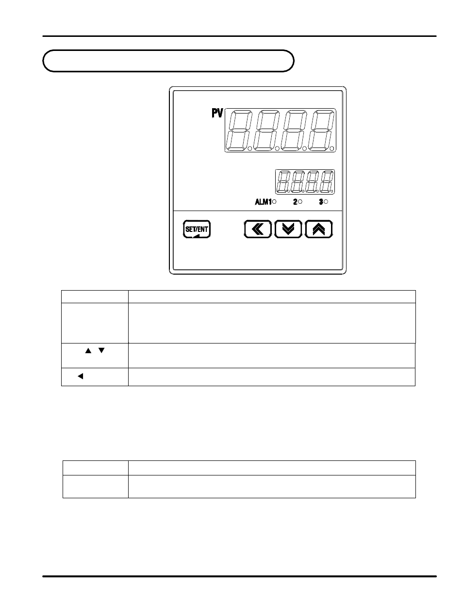 Front panel buttons and led indicators, Control keys led display | Precision Digital PD562 User Manual | Page 10 / 40