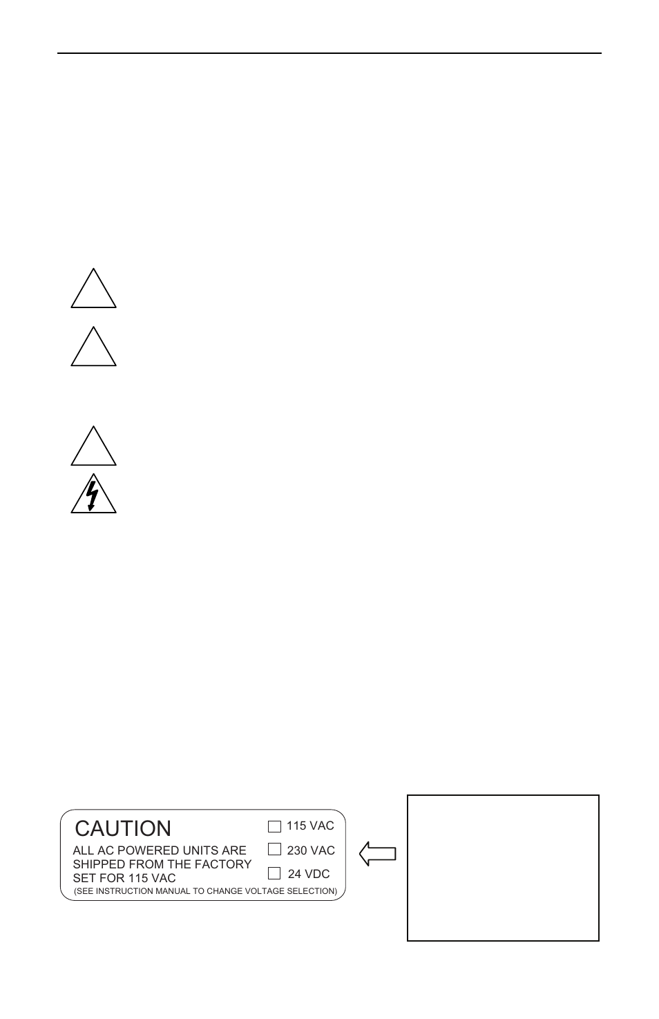 Caution, Power selection | Precision Digital PD650 User Manual | Page 20 / 96