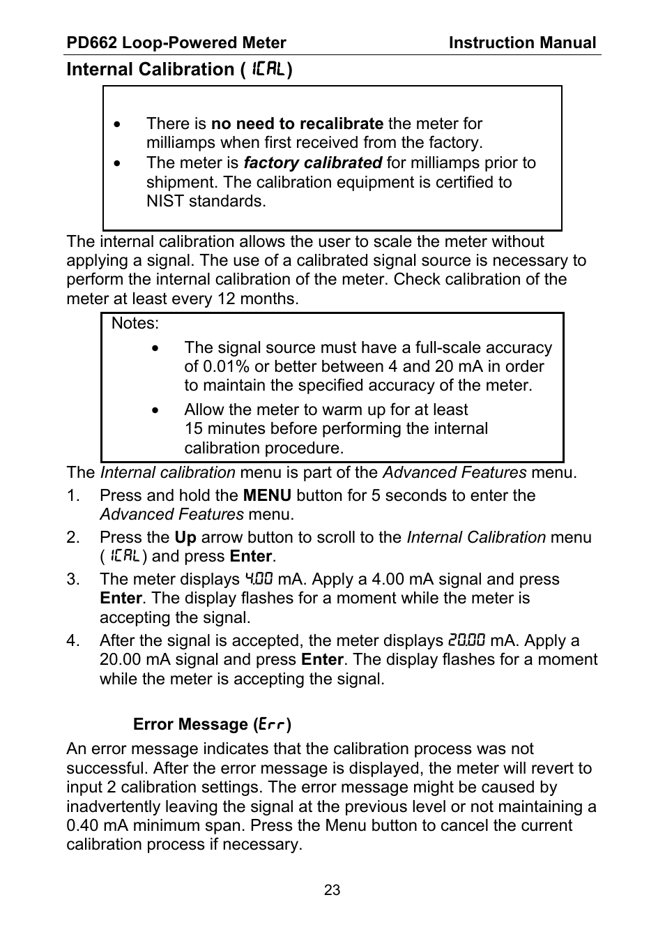 Precision Digital PD662 User Manual | Page 23 / 32