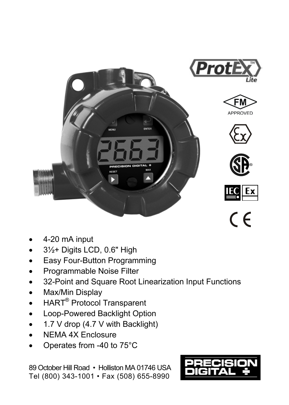 Precision Digital PD663 User Manual | 36 pages