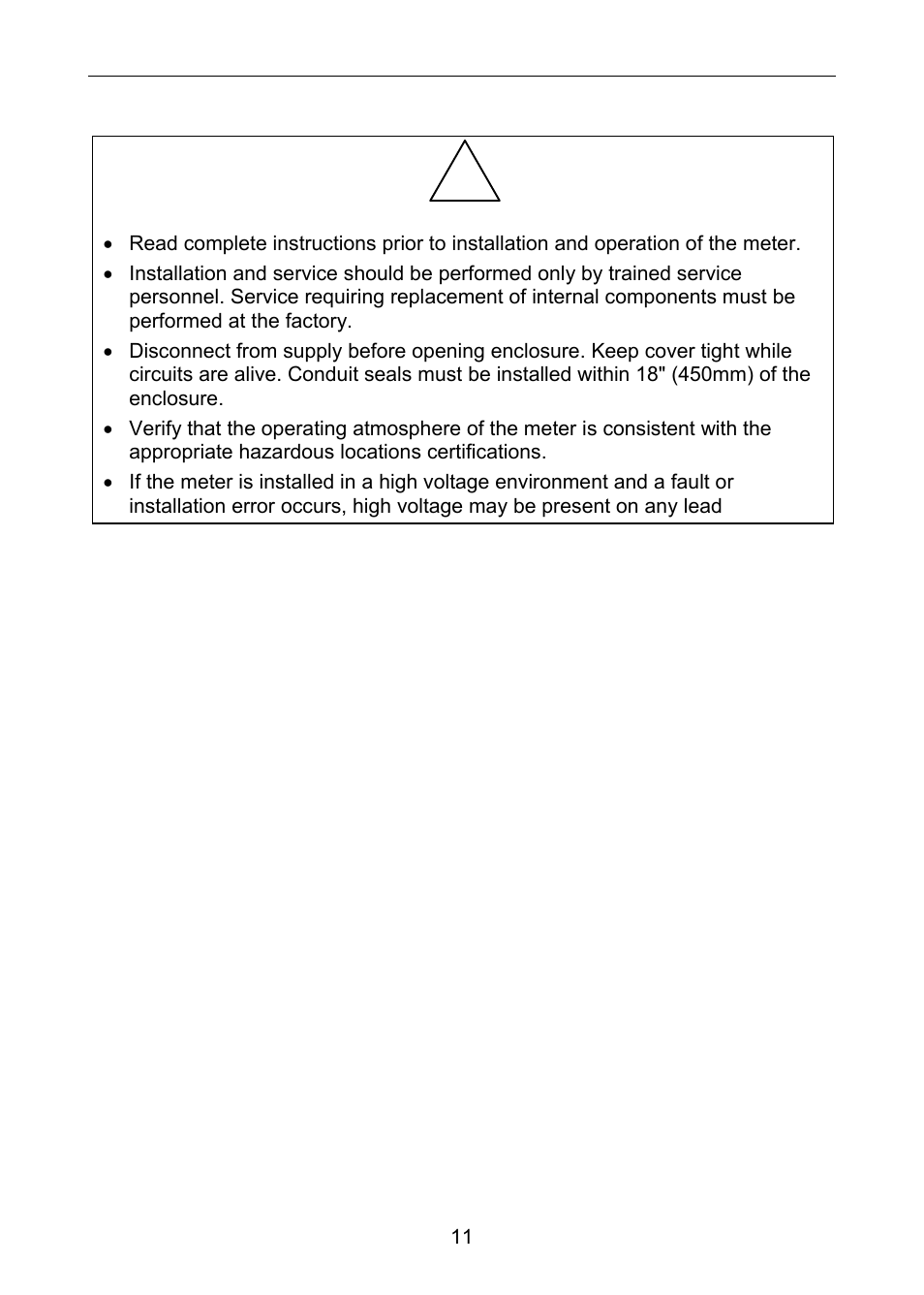 Safety information | Precision Digital PD663 User Manual | Page 11 / 36