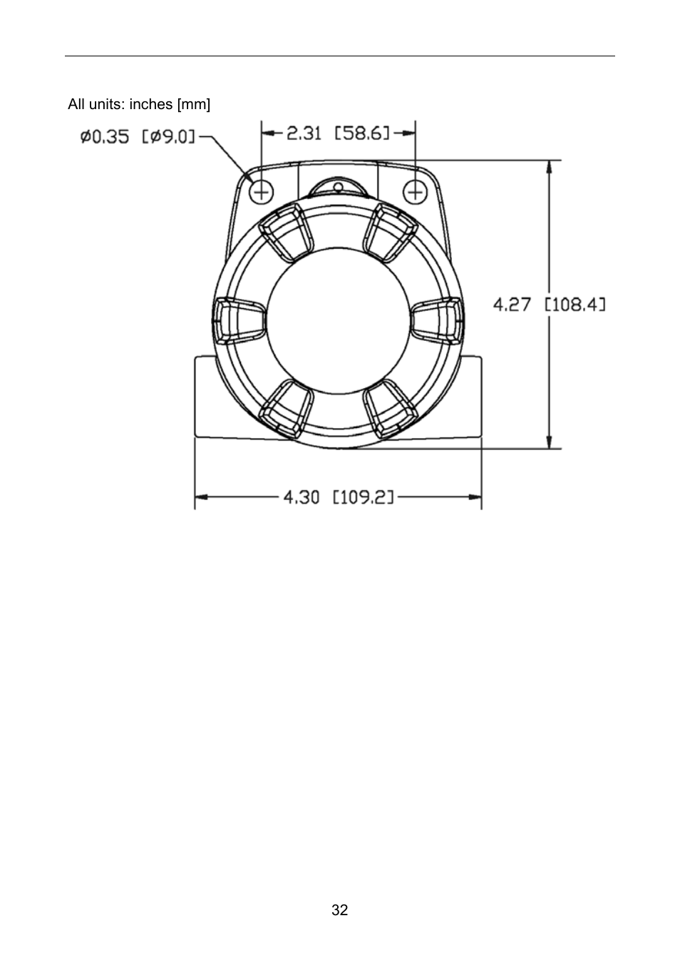 Mounting dimensions | Precision Digital PD663 User Manual | Page 32 / 36