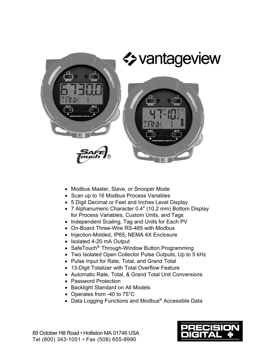Precision Digital PD6730X User Manual | 100 pages