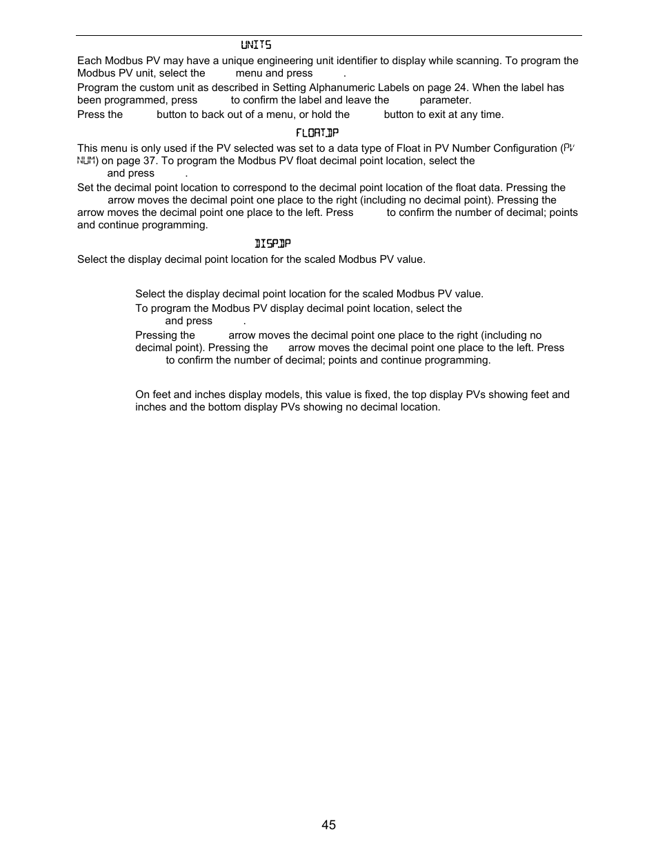 Precision Digital PD6730X User Manual | Page 45 / 100