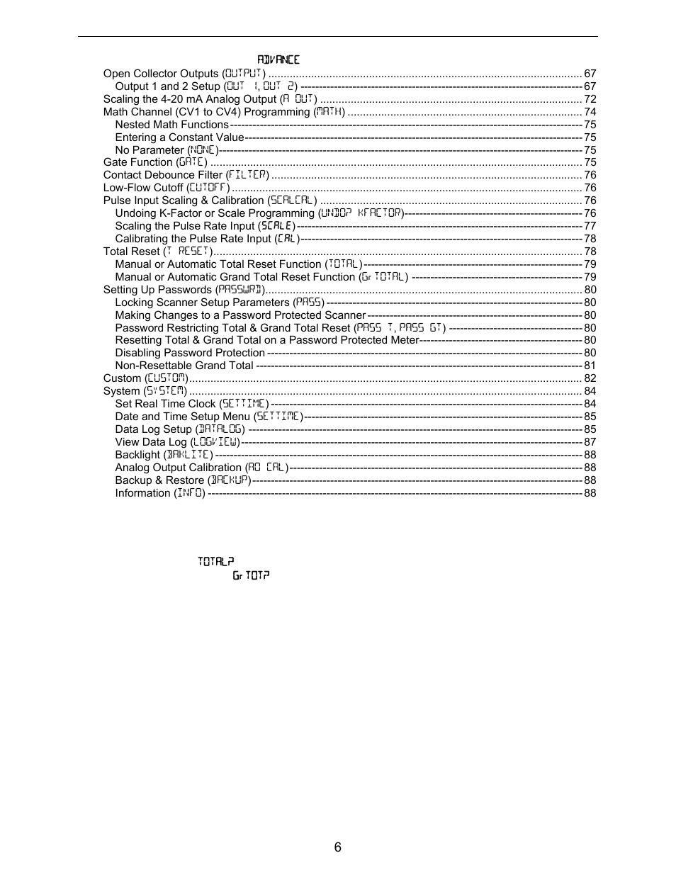 Precision Digital PD6730X User Manual | Page 6 / 100