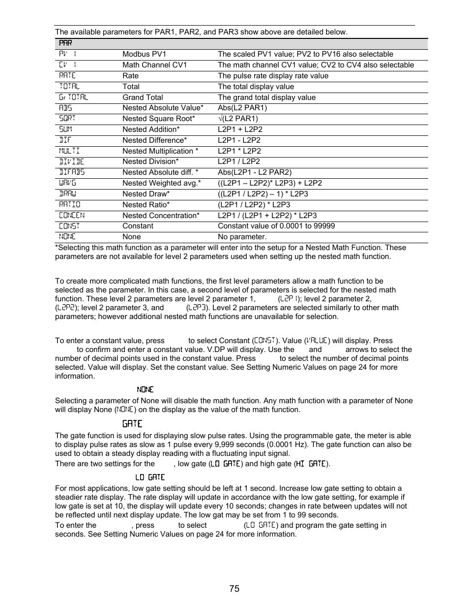 Precision Digital PD6730X User Manual | Page 75 / 100