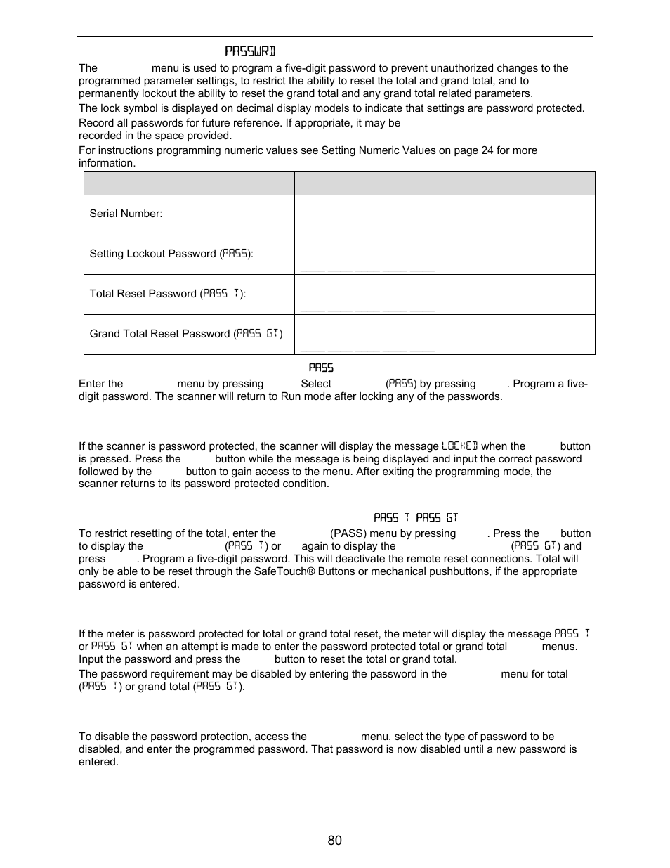 Precision Digital PD6730X User Manual | Page 80 / 100