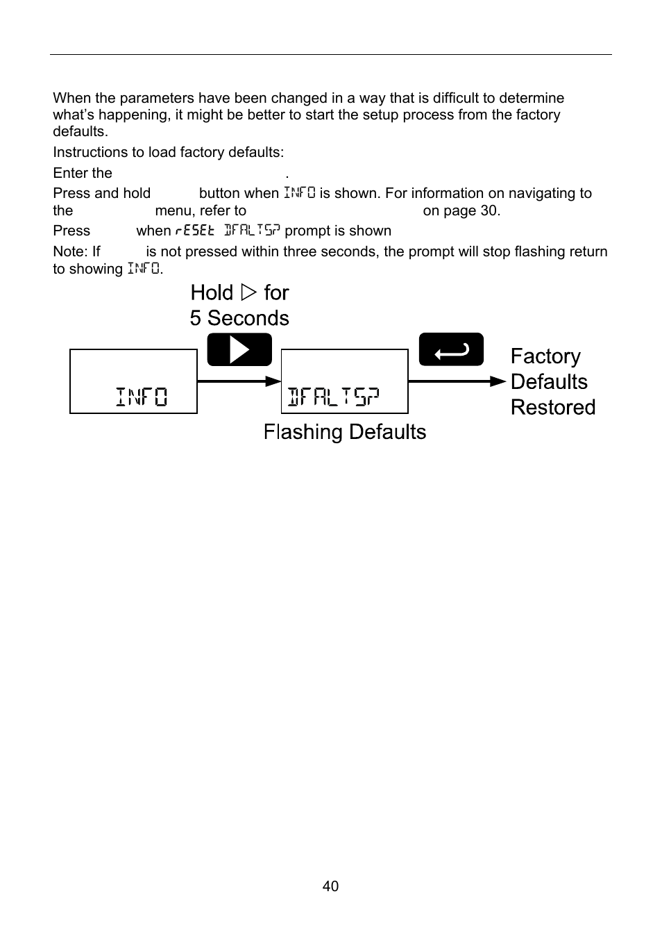 Reset meter to factory defaults | Precision Digital PD6800 User Manual | Page 40 / 48