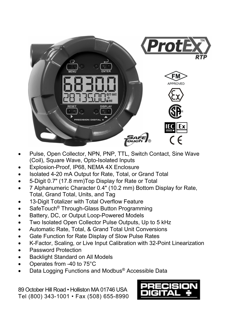 Precision Digital PD6830 User Manual | 100 pages