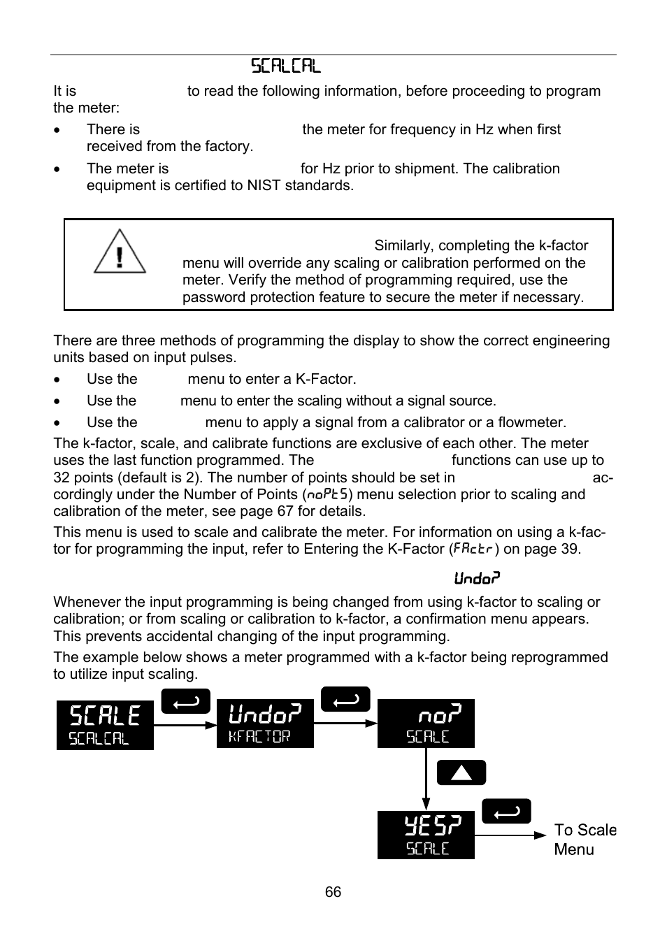 Scaling & calibration ( scalcal ) | Precision Digital PD6830 User Manual | Page 66 / 100