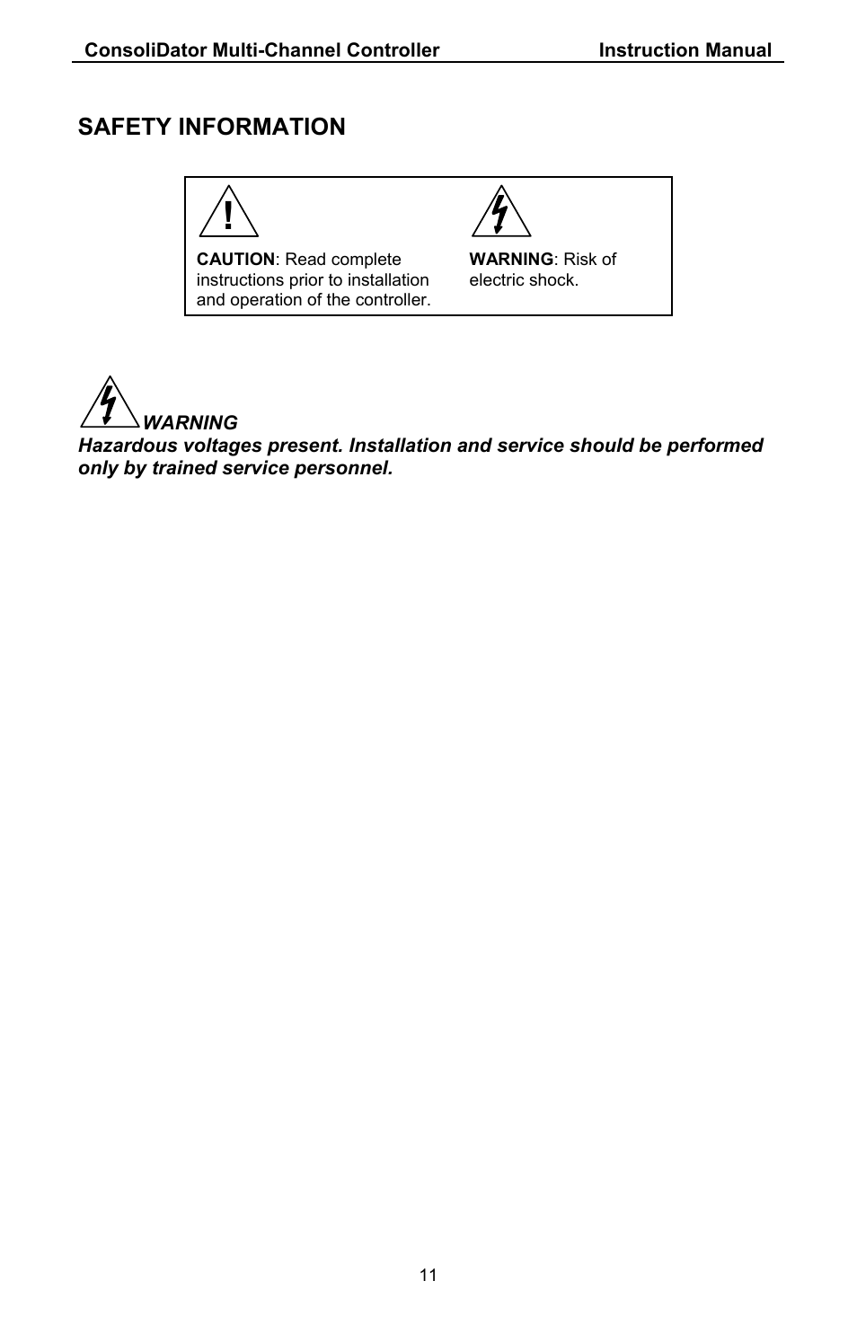 Safety information | Precision Digital PD941 User Manual | Page 11 / 56