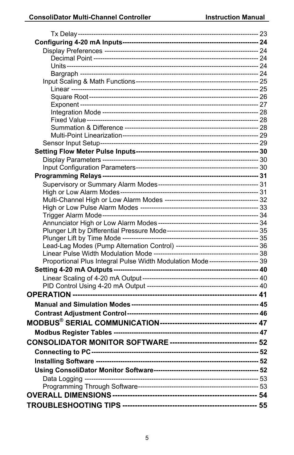 Precision Digital PD941 User Manual | Page 5 / 56