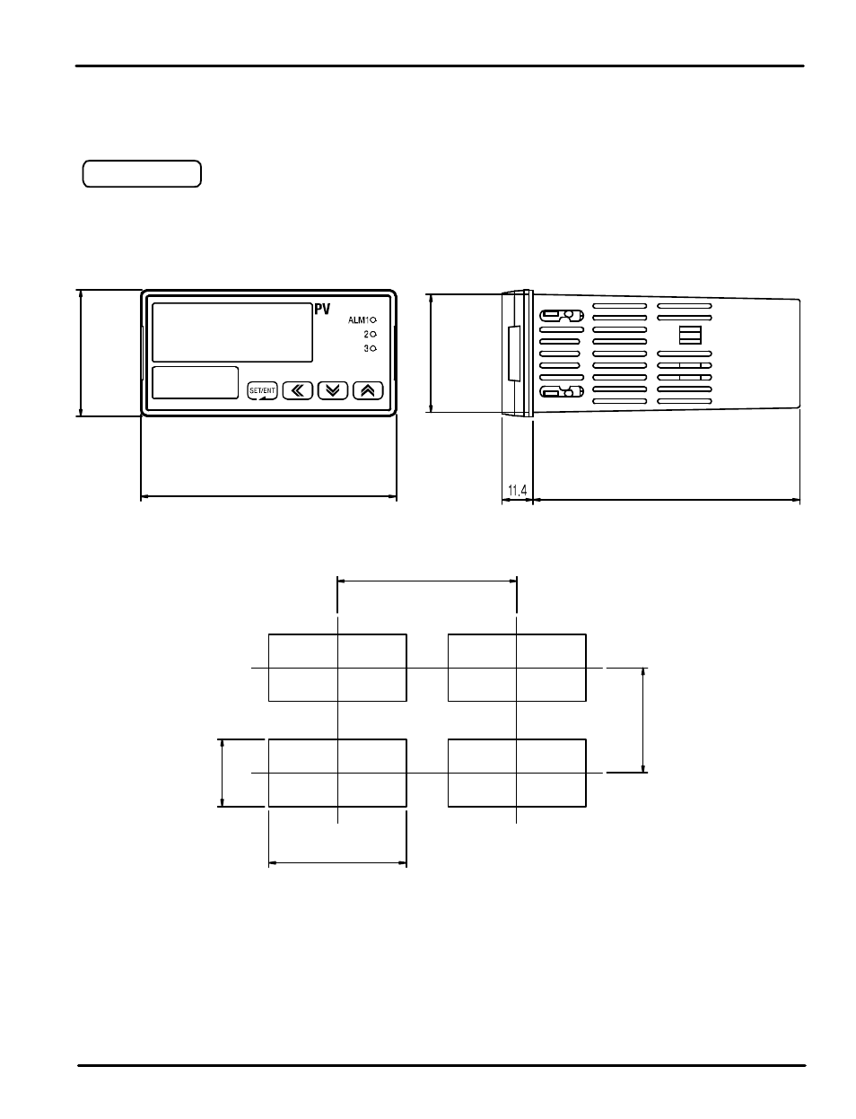 M (inch) - for reference only units: m | Precision Digital PD540 User Manual | Page 43 / 60