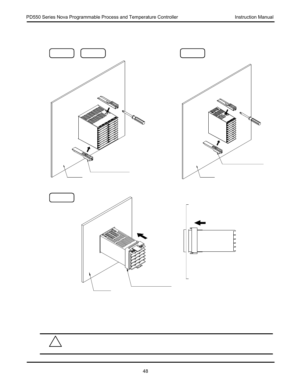 2 panel mounting | Precision Digital PD554 User Manual | Page 48 / 64