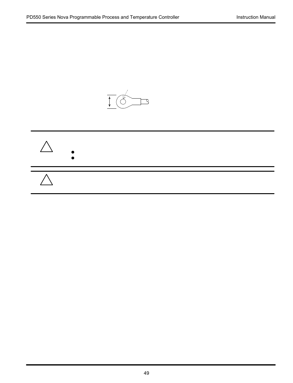 3 power cable specification, 4 terminal specification | Precision Digital PD554 User Manual | Page 49 / 64