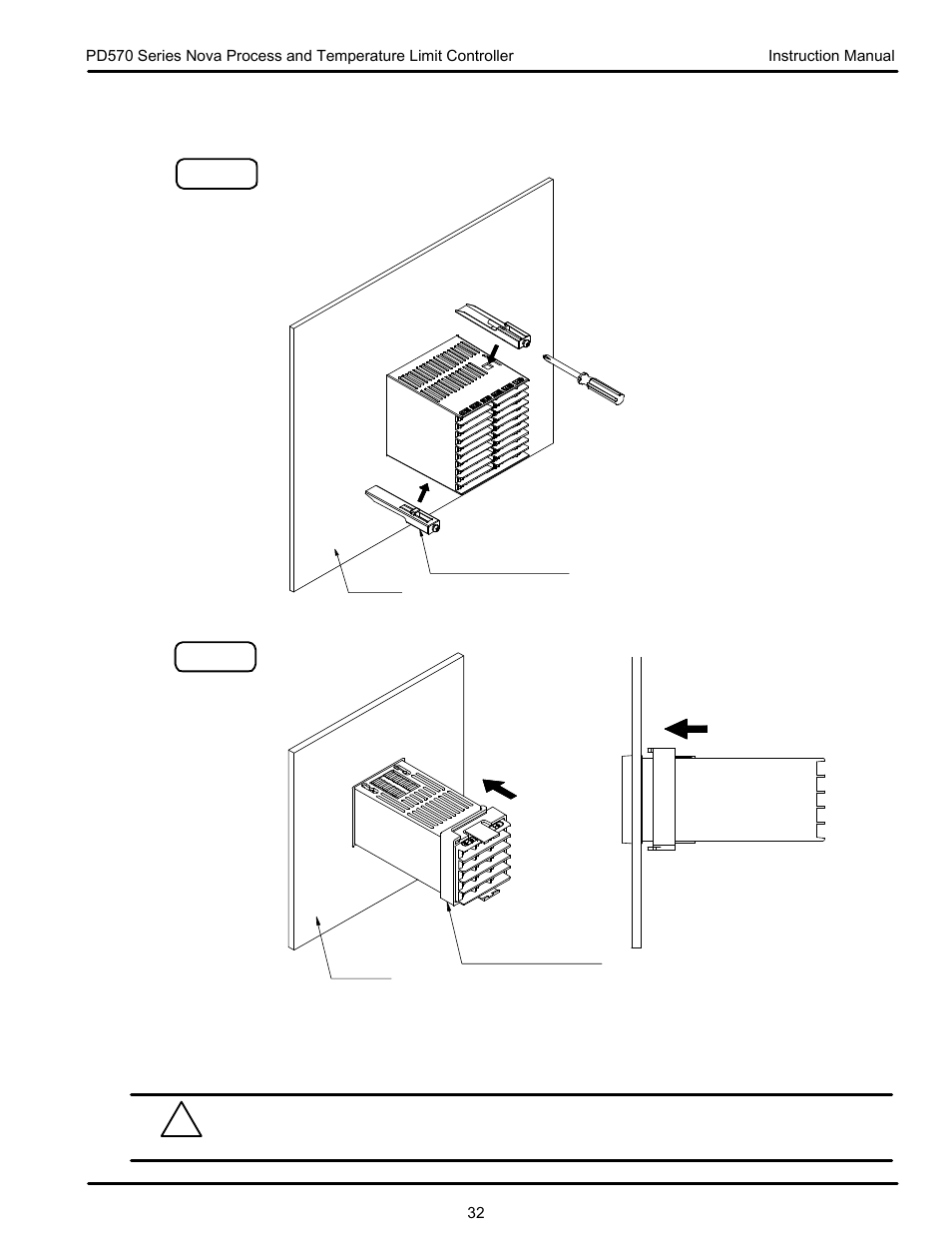 2 panel mounting | Precision Digital PD570 User Manual | Page 32 / 44