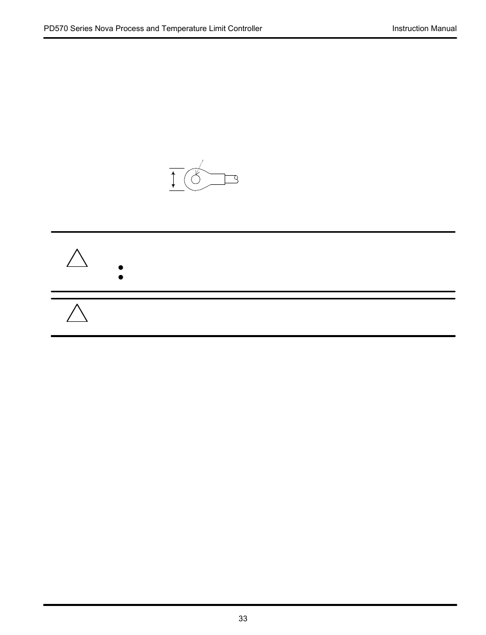 3 power cable specification, 4 terminal specification | Precision Digital PD570 User Manual | Page 33 / 44