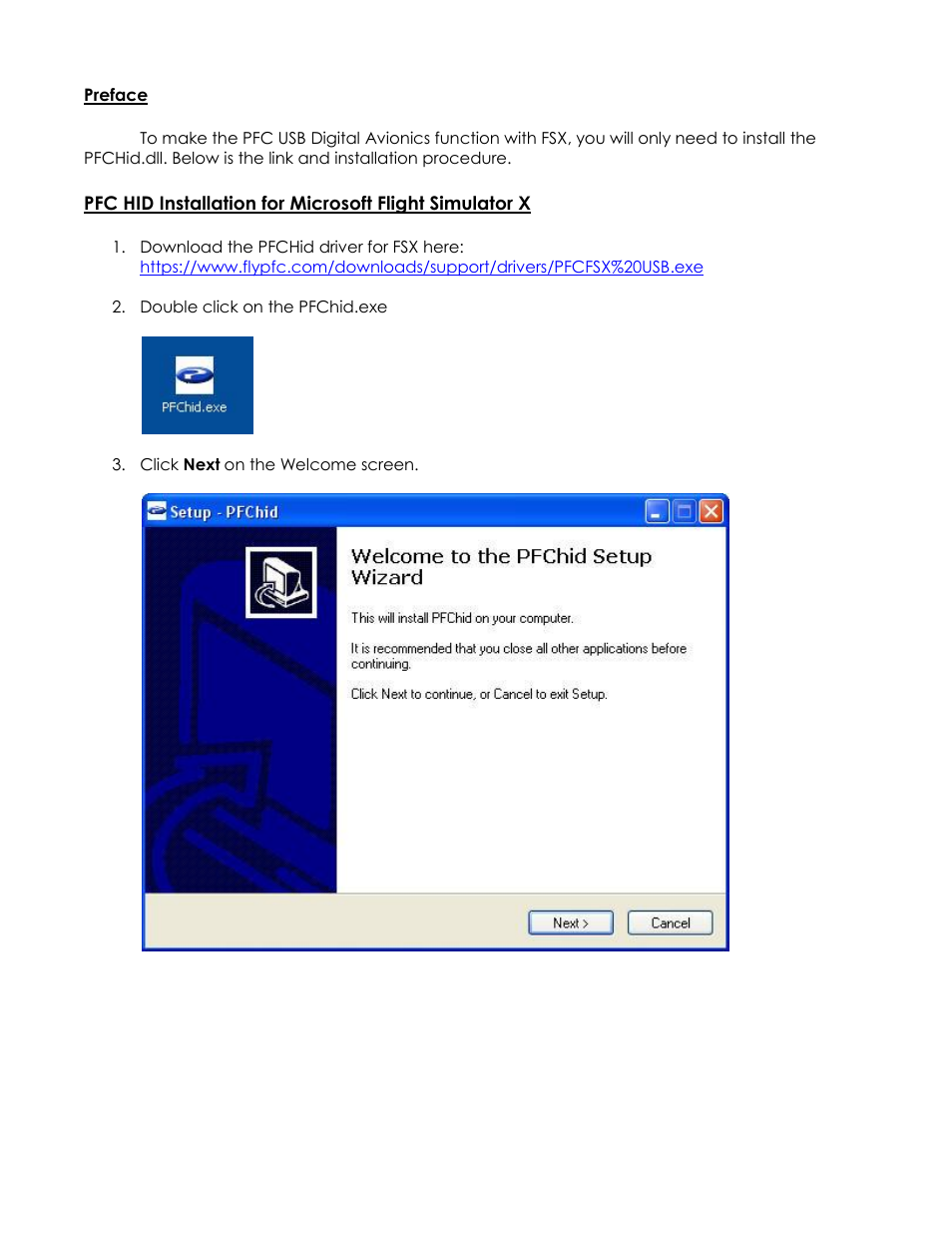 Precision Flight USB Avionics and FSX User Manual | Page 2 / 6