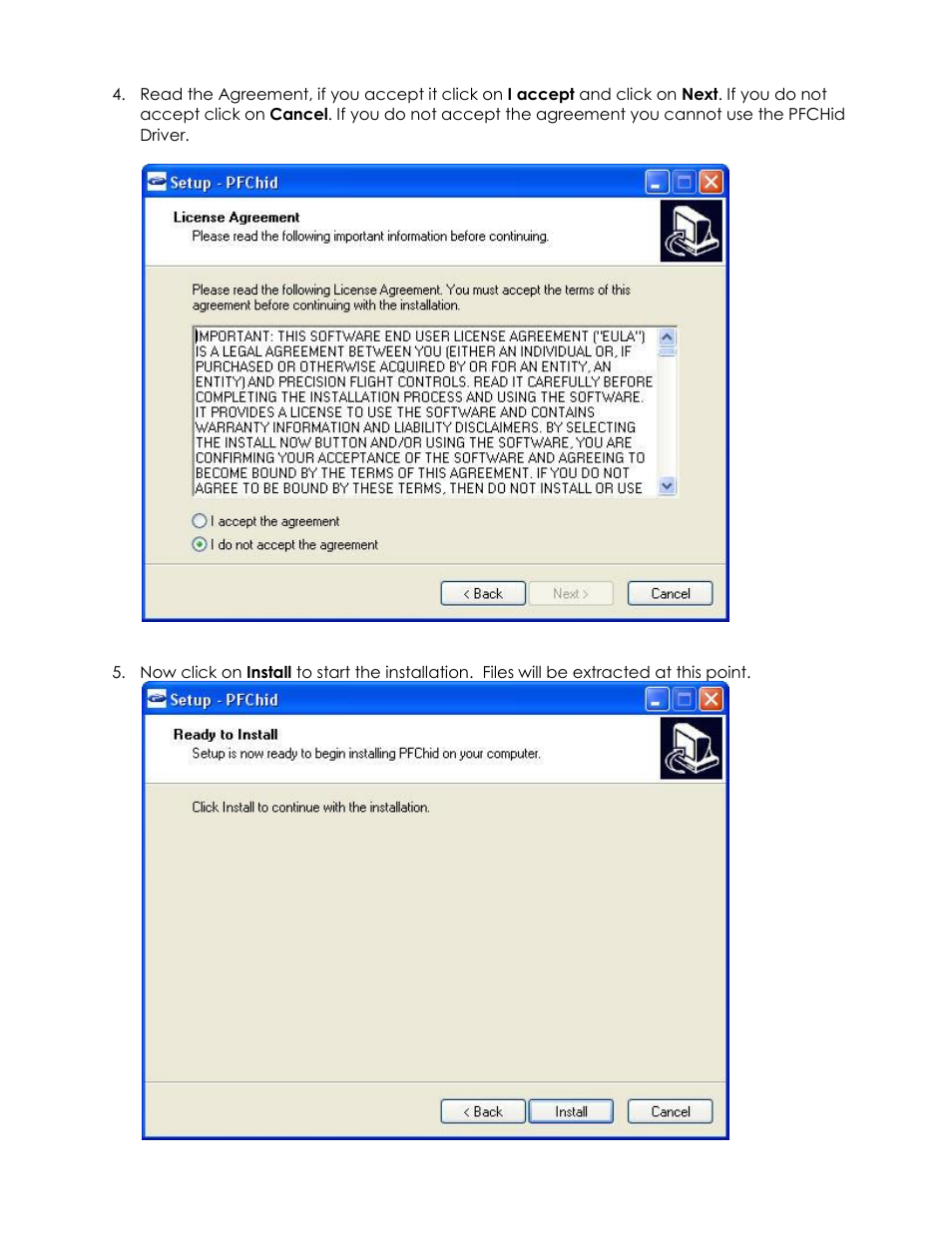 Precision Flight USB Avionics and FSX User Manual | Page 3 / 6