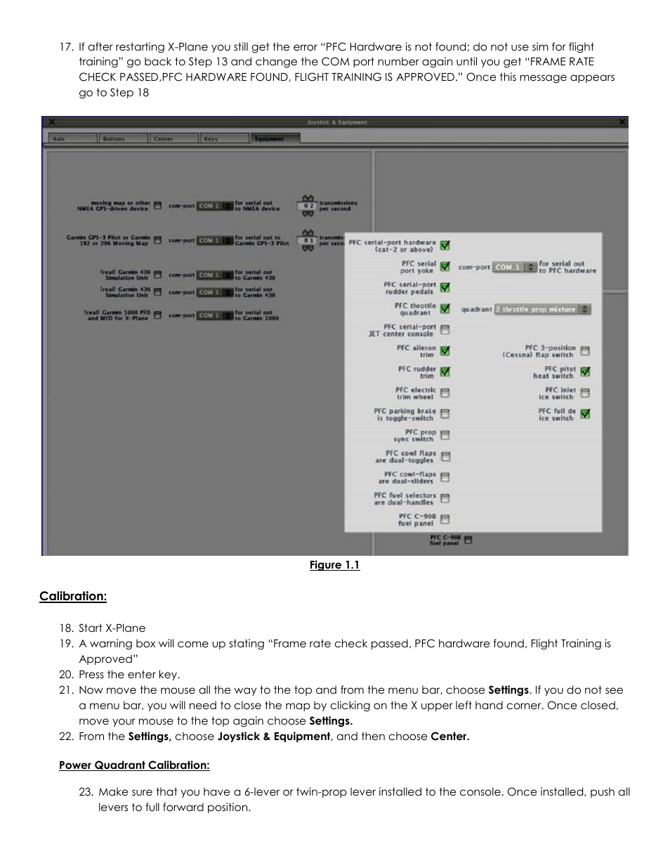 Precision Flight Serial CAT II and X-Plane 8.61 User Manual | Page 3 / 4