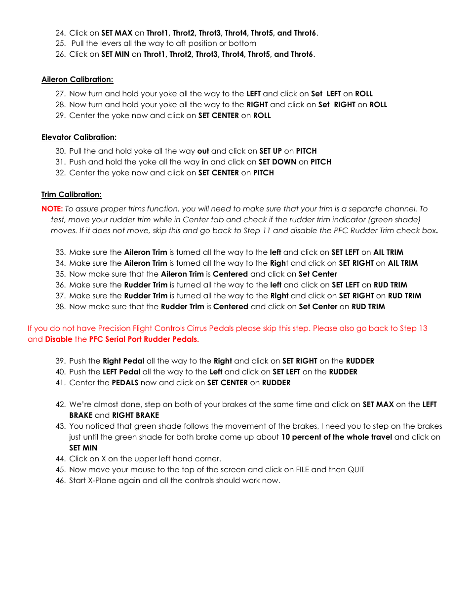 Precision Flight Serial CAT II and X-Plane 8.61 User Manual | Page 4 / 4
