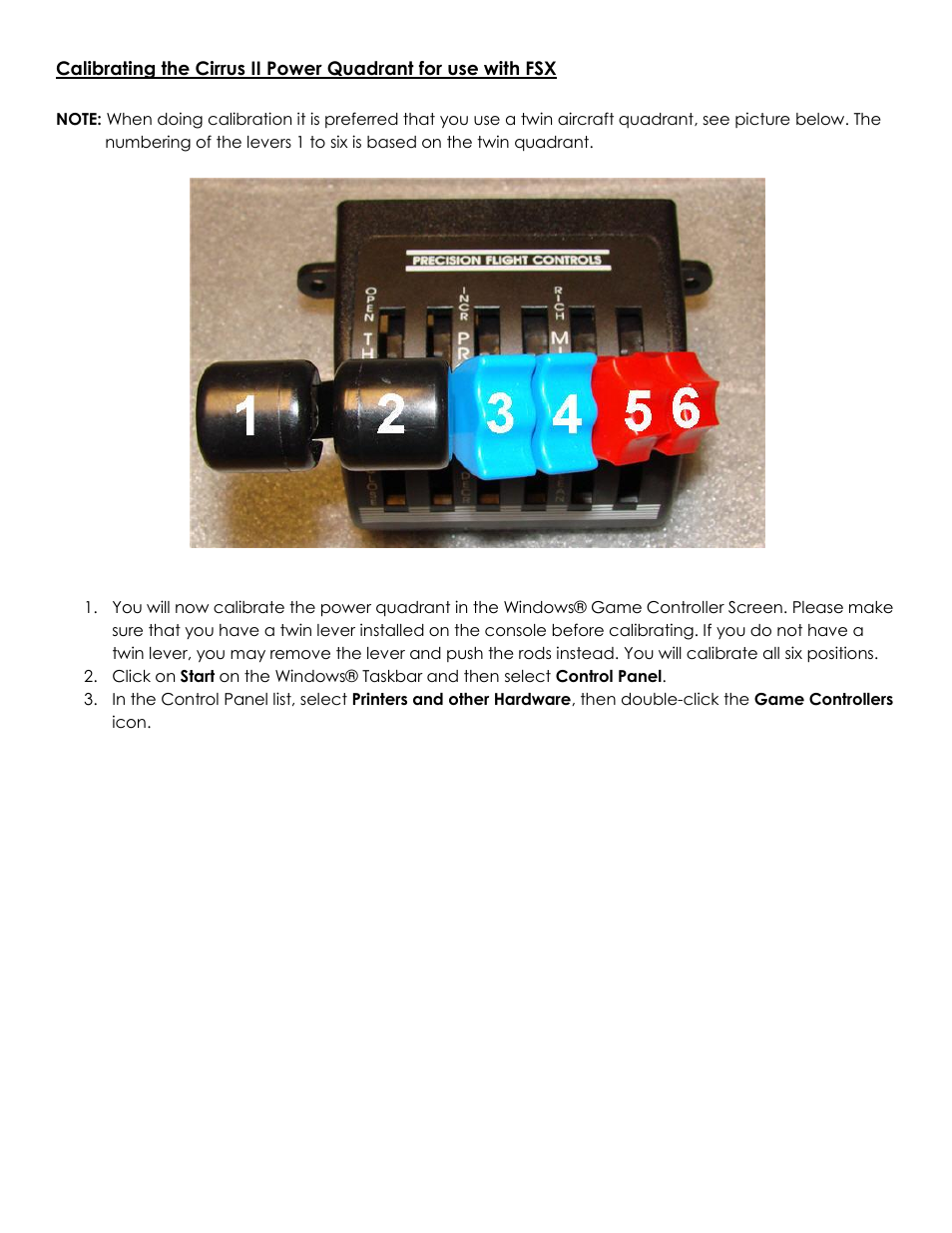 Precision Flight USB CAT II and Microsoft Flight Simulator X User Manual | Page 8 / 24