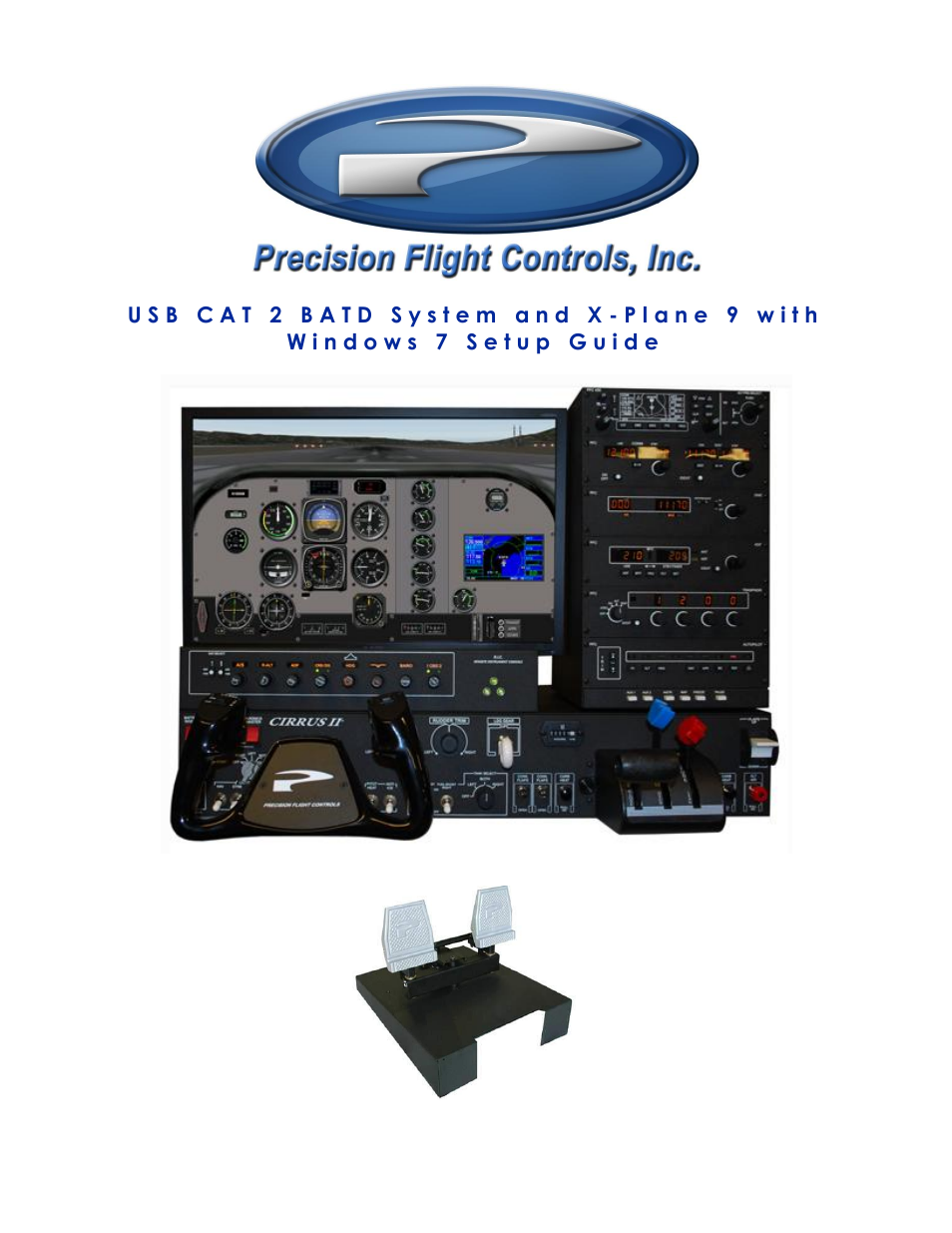 Precision Flight USB CAT II and X-Plane 9 User Manual | 20 pages