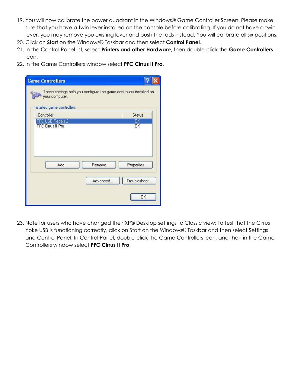 Precision Flight USB C2 Professional Flight Console and X-Plane 9 User Manual | Page 26 / 36