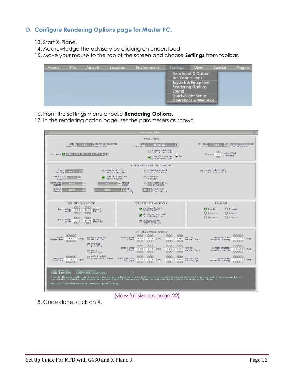 Precision Flight Modular Flight Deck with GNS430 and X-Plane 9 User Manual | Page 12 / 23