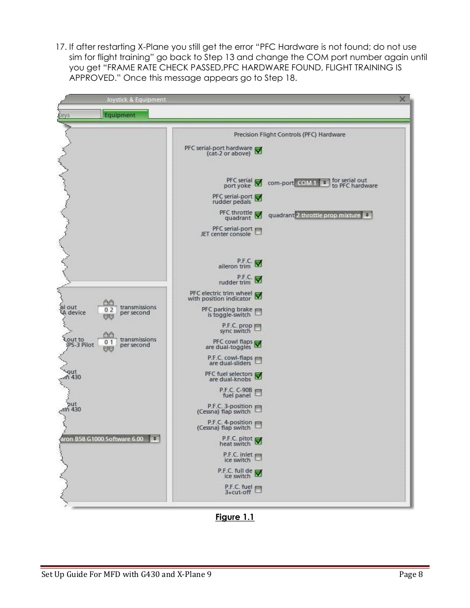 Precision Flight Modular Flight Deck with GNS430 and X-Plane 9 User Manual | Page 8 / 23