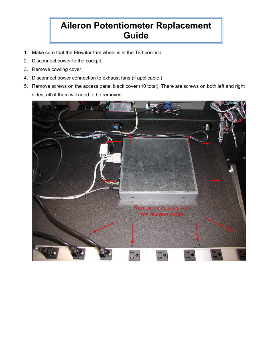 Precision Flight Aileron Potentiometer User Manual | 4 pages