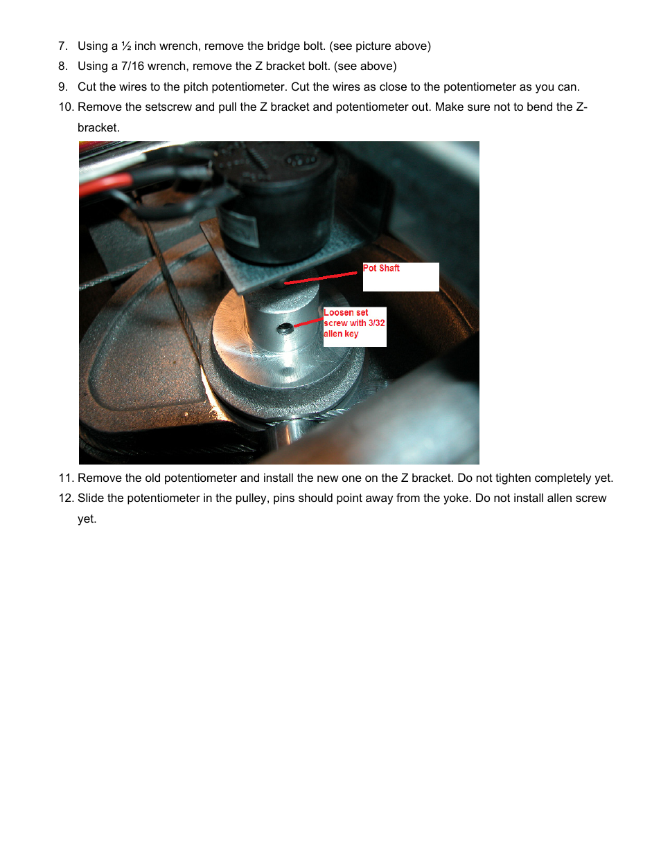 Precision Flight Elevator Potentiometer User Manual | Page 3 / 4