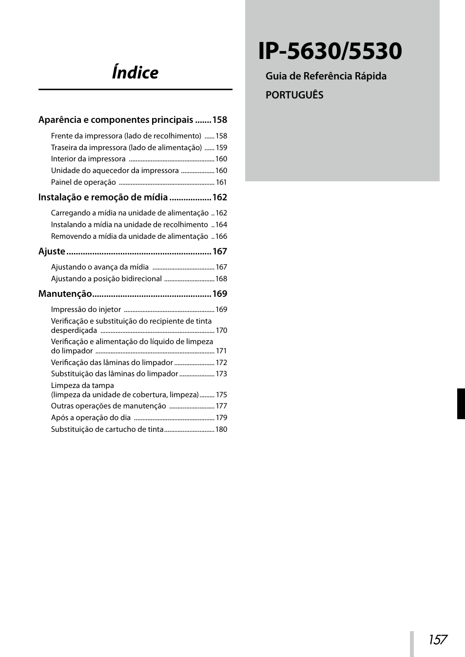 Índice | Oki ColorPainter E-64s User Manual | Page 158 / 209