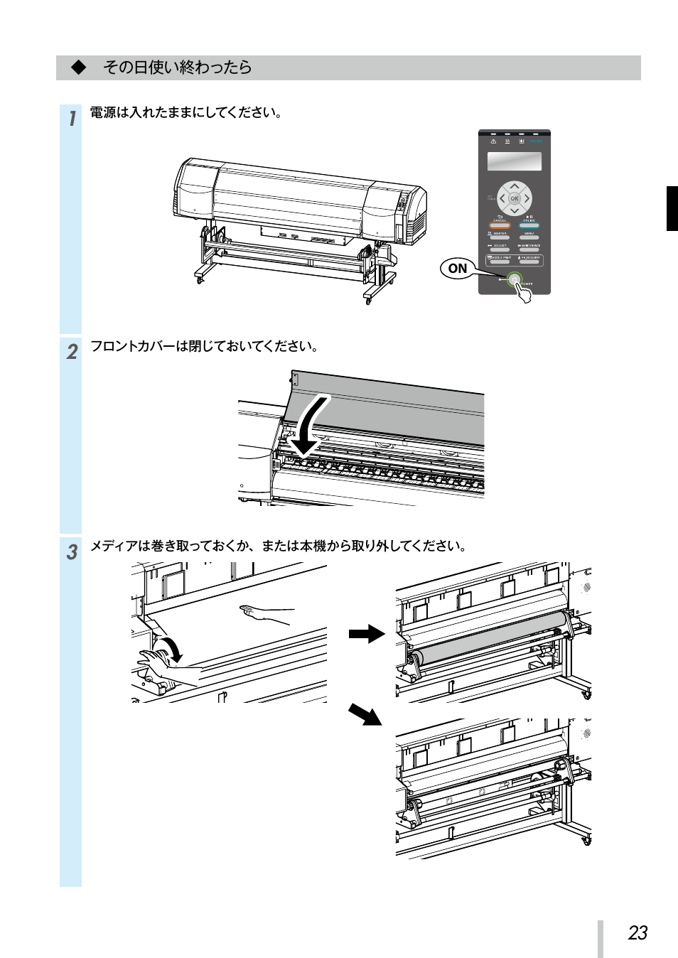 その日使い終わったら | Oki ColorPainter E-64s User Manual | Page 24 / 209