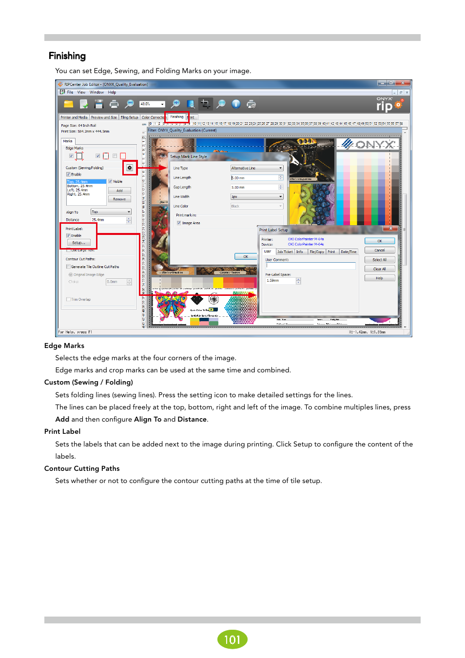 Finishing | Oki ColorPainter E-64s User Manual | Page 101 / 146