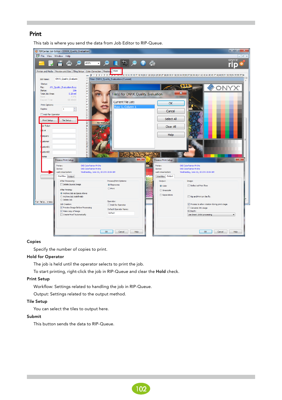 Print | Oki ColorPainter E-64s User Manual | Page 102 / 146
