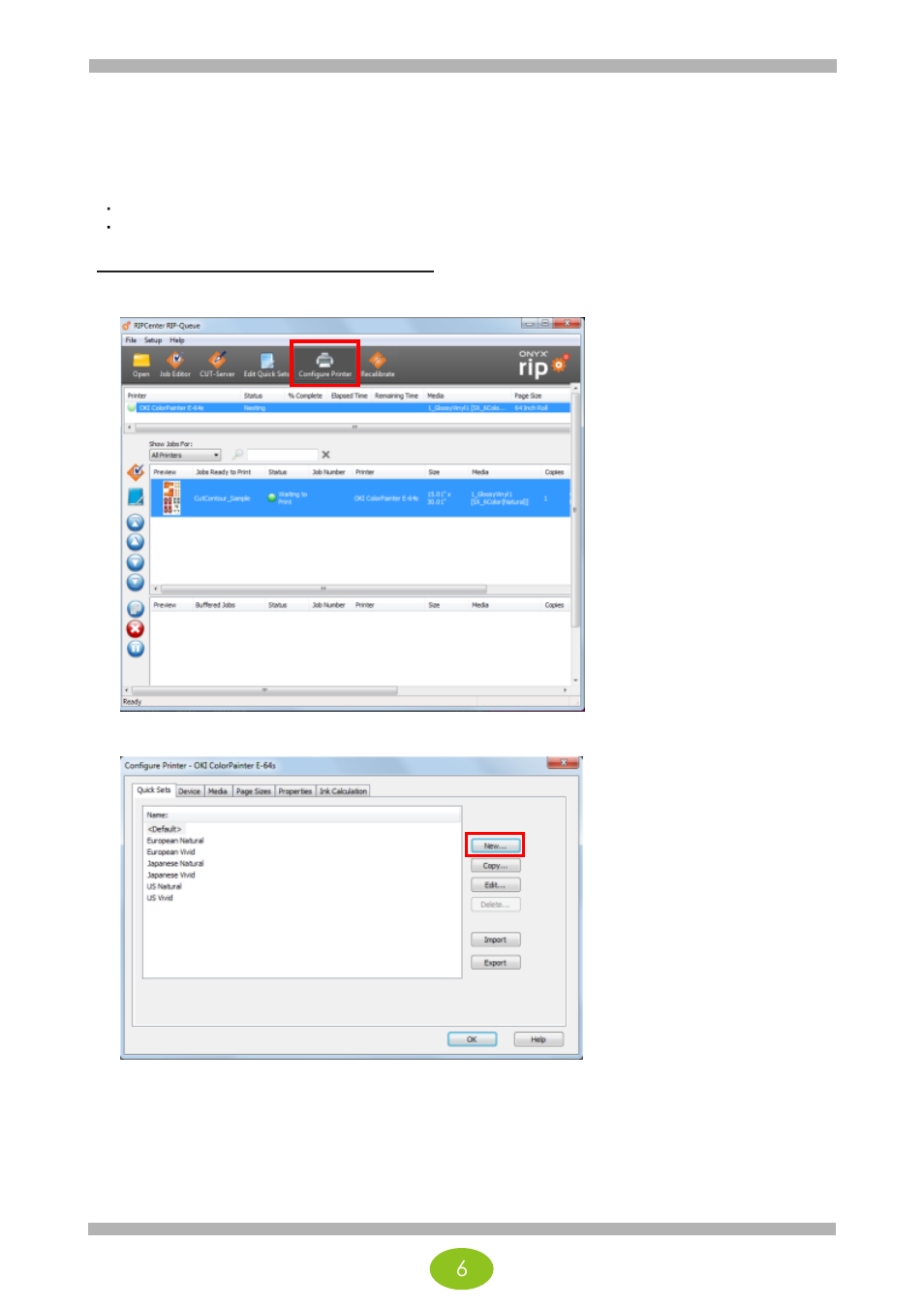 Rip-queue settings | Oki ColorPainter E-64s User Manual | Page 114 / 146