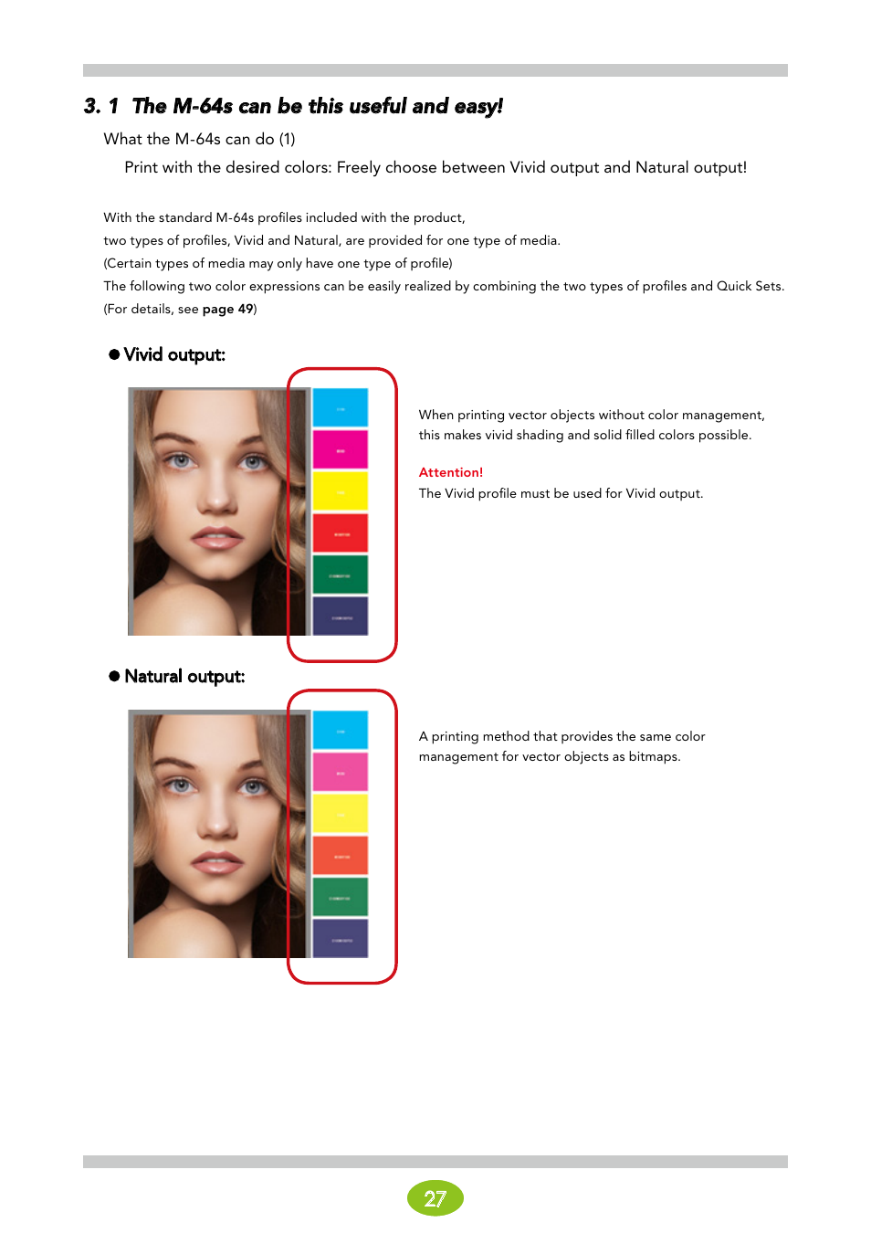 1 the m-64s can be this useful and easy | Oki ColorPainter E-64s User Manual | Page 27 / 146
