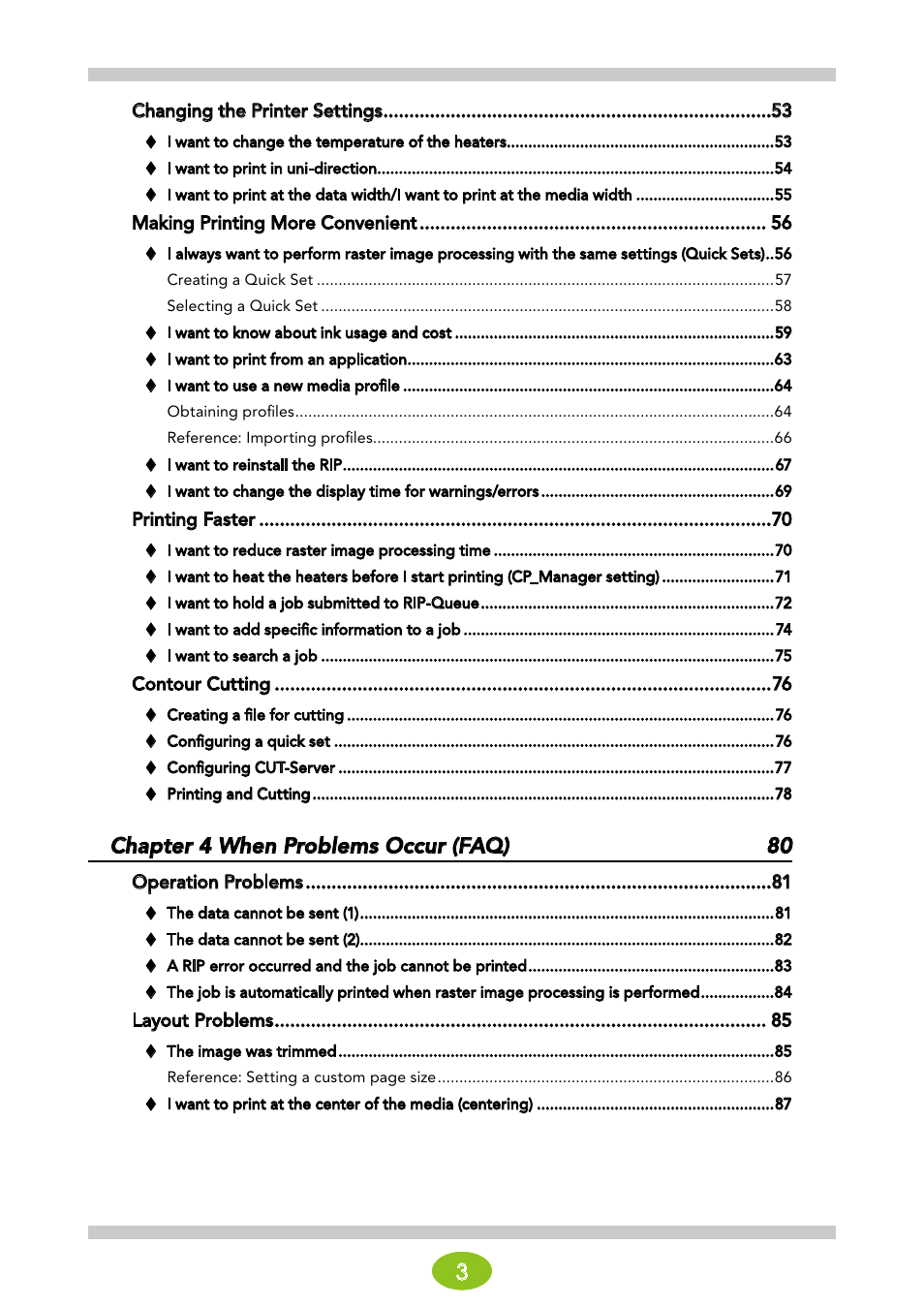 Chapter 4 when problems occur (faq) 80 | Oki ColorPainter E-64s User Manual | Page 3 / 146