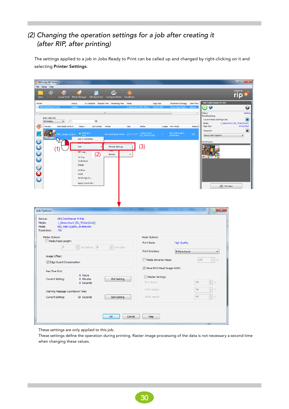 Oki ColorPainter E-64s User Manual | Page 30 / 146