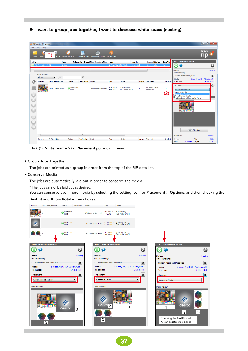 Oki ColorPainter E-64s User Manual | Page 37 / 146