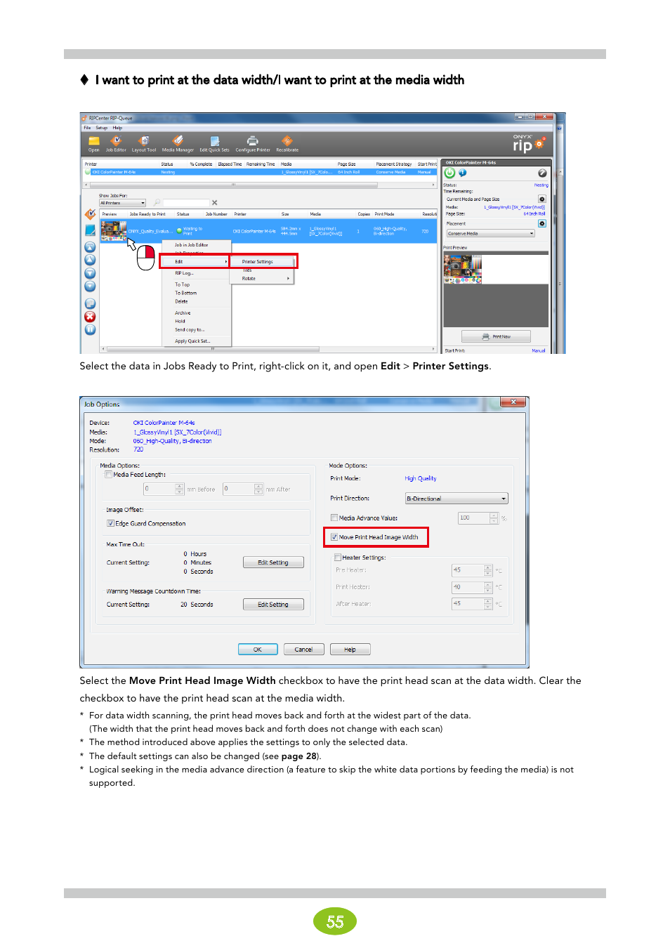 Oki ColorPainter E-64s User Manual | Page 55 / 146