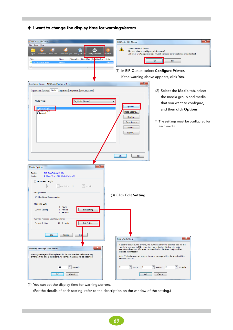 Oki ColorPainter E-64s User Manual | Page 69 / 146