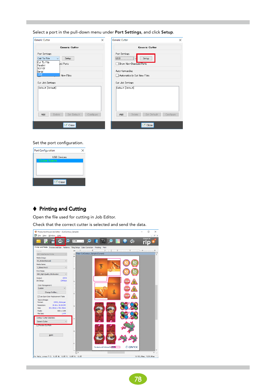 Printing and cutting | Oki ColorPainter E-64s User Manual | Page 78 / 146