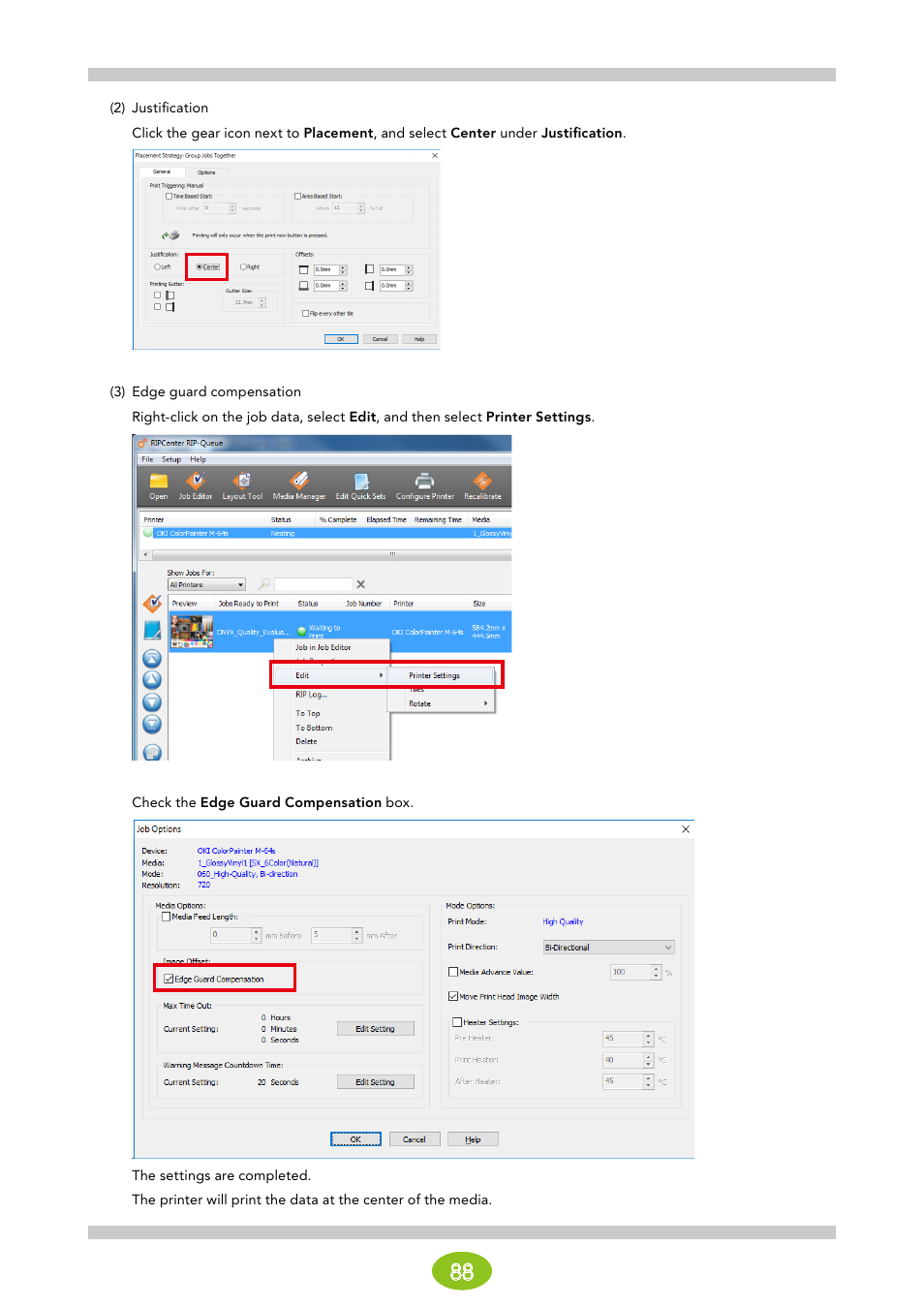 Oki ColorPainter E-64s User Manual | Page 88 / 146