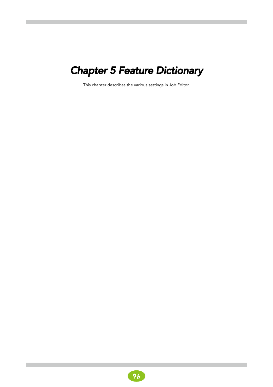 Chapter 5 feature dictionary | Oki ColorPainter E-64s User Manual | Page 96 / 146