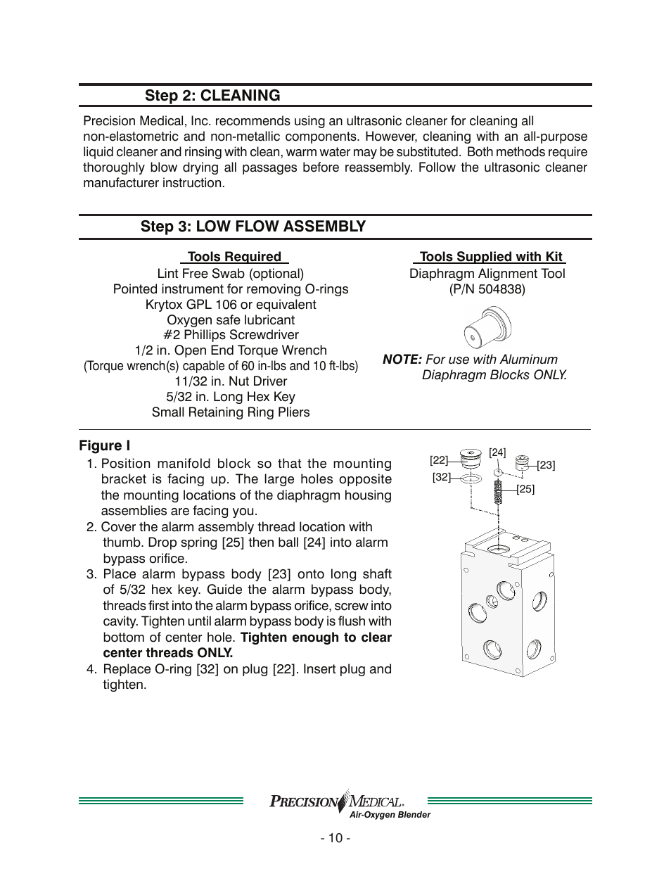 Precision Medical Air-Oxygen Blender User Manual | Page 11 / 34